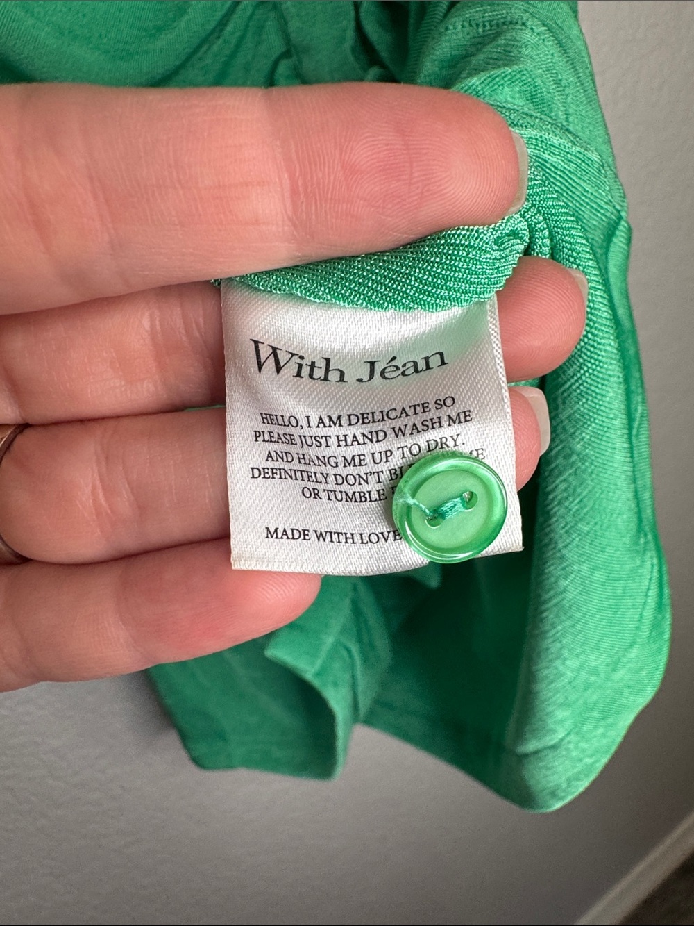 With Jean Alexa Mini Dress Green Size Small - Picture 4 of 6